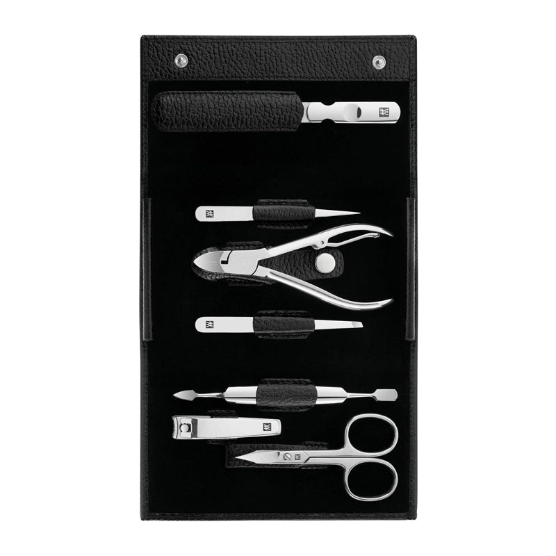 ZWILLING Professional Manicure &amp; Pedicure Nail Care Set with Leather Case - 7pcs in Kuwait - Waha Lifestyle
