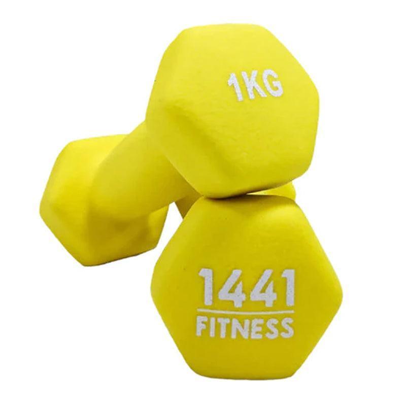 1441 Fitness Neoprene Dumbbell Pair - 1kg - WahaLifeStyle