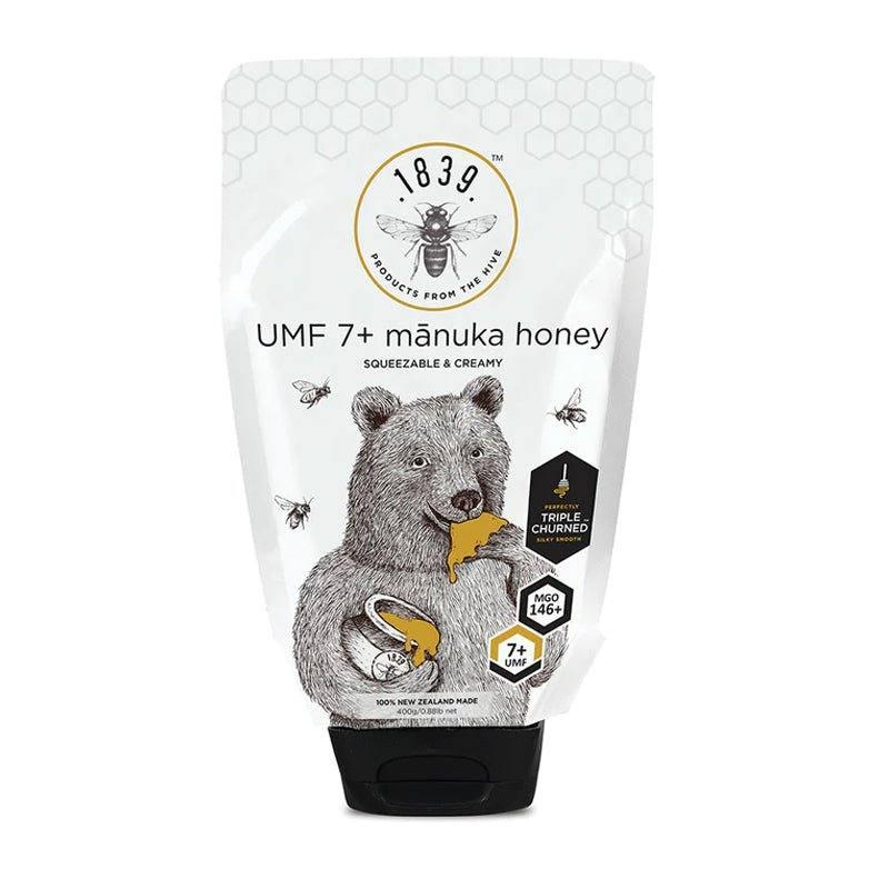 1839 Manuka Honey UMF 7+ Squeezable Pouch - 400g - WahaLifeStyle