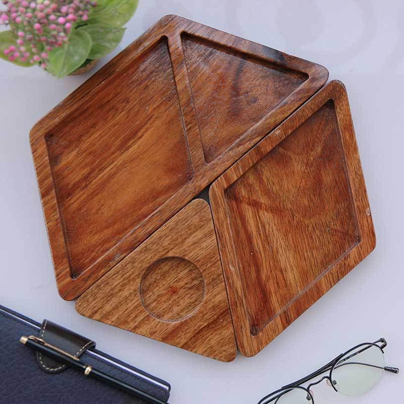 Woodgeek Store Wooden Desk Organizer - WahaLifeStyle