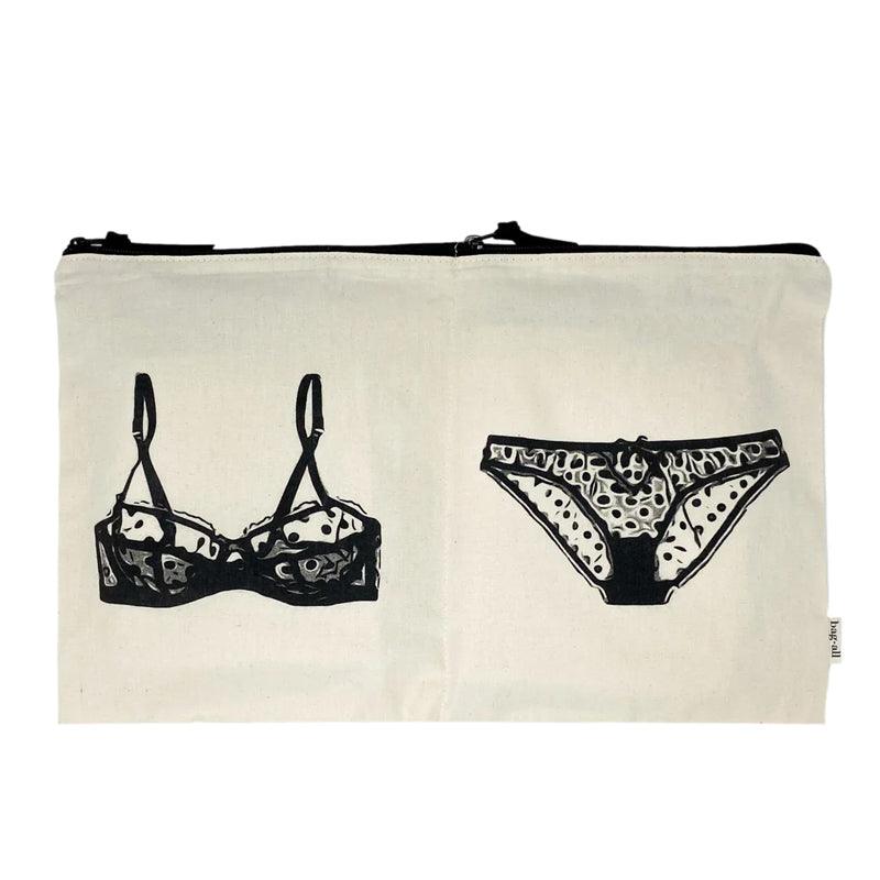 Bag-All Cotton Double Lingerie Packing Organizer Pouch - WahaLifeStyle