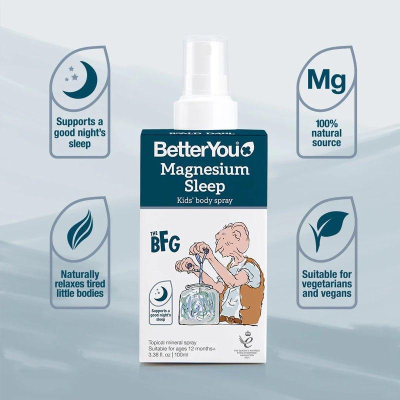 BetterYou Magnesium Sleep Kids Body Spray - 100ml - Waha Lifestyle