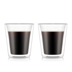 Bodum Canteen Double Wall Glass Set Of 2 - 200ml - WahaLifeStyle