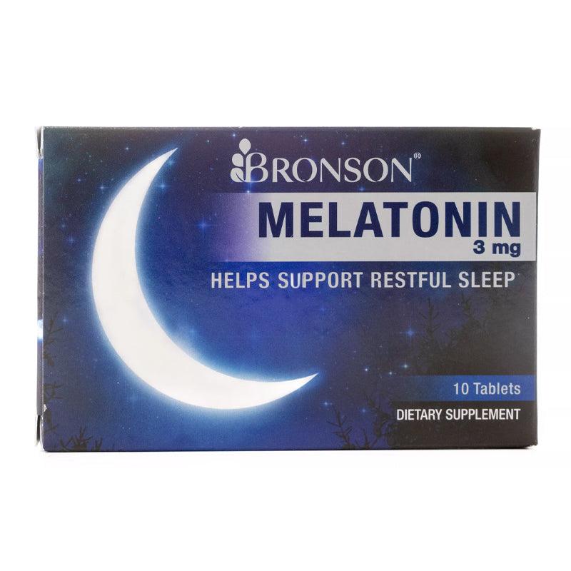 Bronson Melatonin 3mg - 10 Tablets - WahaLifeStyle