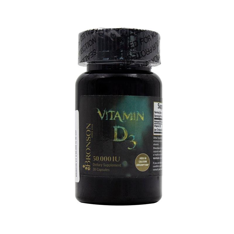 Bronson Vitamin D3 50,000 IU - 30 Capsules - WahaLifeStyle