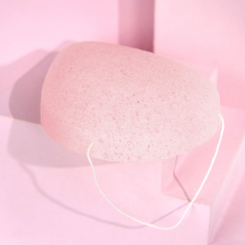Brushworks Konjac Pink Clay Sponge - WahaLifeStyle