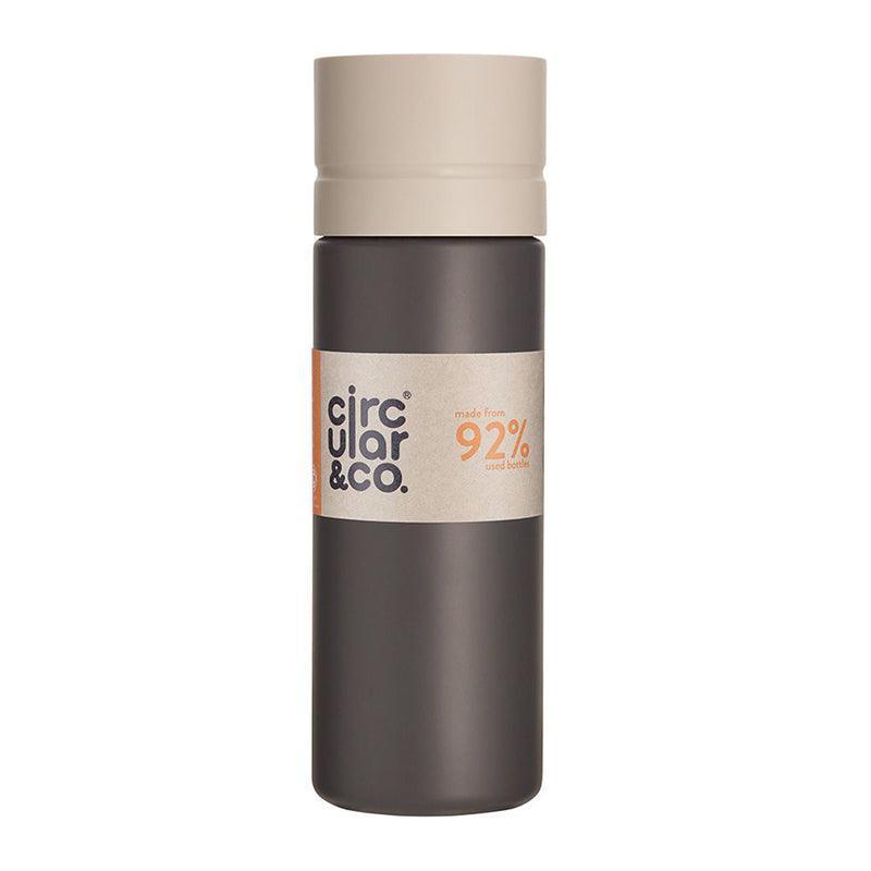 Circular &amp; Co Reusable Black Water Bottle - 600ml - WahaLifeStyle