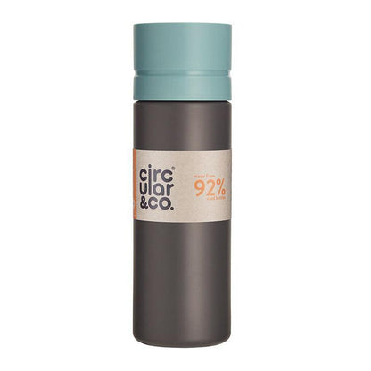 Circular &amp; Co Reusable Black Water Bottle - 600ml - WahaLifeStyle