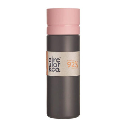 Circular &amp; Co Reusable Black Water Bottle - 600ml - WahaLifeStyle