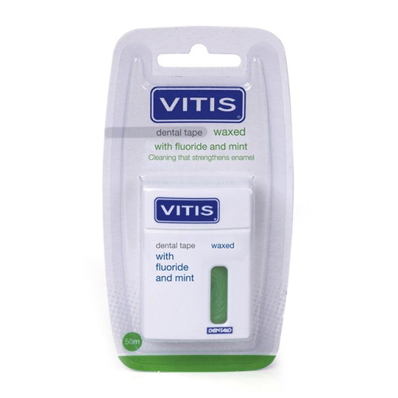 Dentaid Vitis Waxed Dental Tape With Fluoride And Mint - WahaLifeStyle