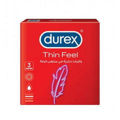 Durex Feel Thin Condoms - 3pcs - WahaLifeStyle