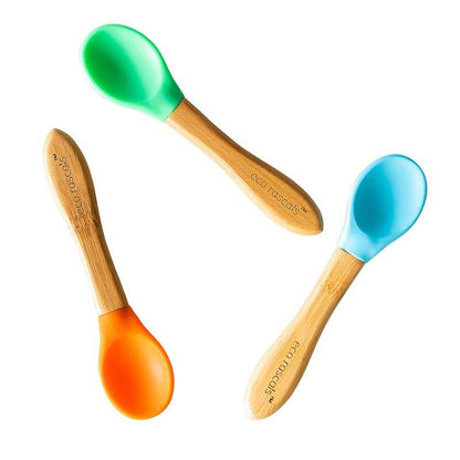 Eco Rascals Bamboo and Silicone Spoon Set - 3pcs - WahaLifeStyle