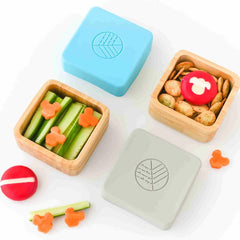 Eco Rascals Bamboo Snack Pots Set - 2pcs - WahaLifeStyle