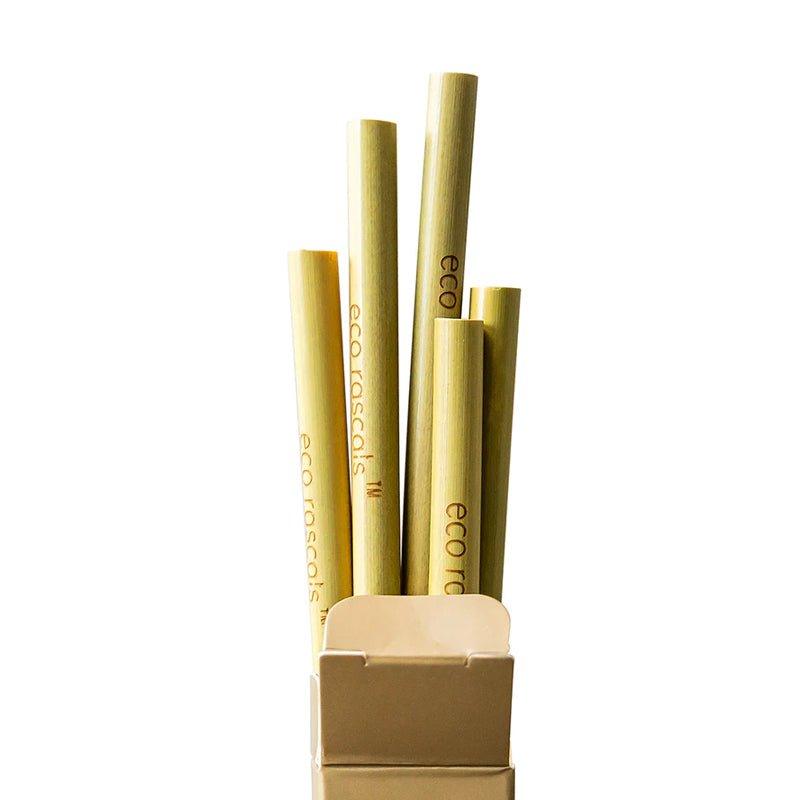 Eco Rascals Reusable Bamboo Straws Set - 5pcs - WahaLifeStyle