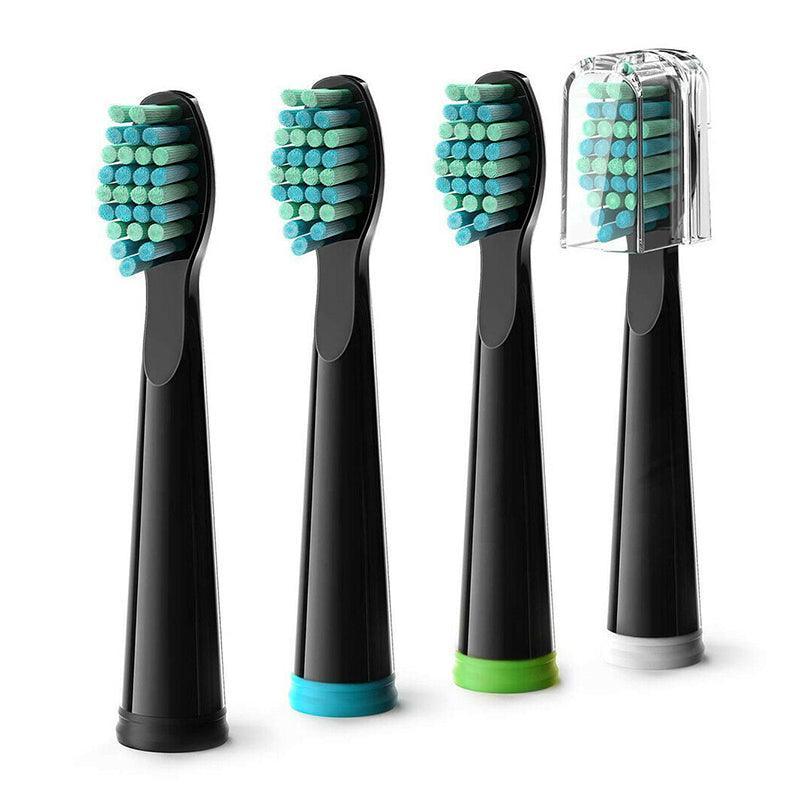 Fairywill D7 Electric Toothbrush With 4 Brush Heads - Black - WahaLifeStyle