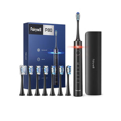 Fairywill P80 Electric Toothbrush Ultra Sonic With 8 Replacement Heads - WahaLifeStyle