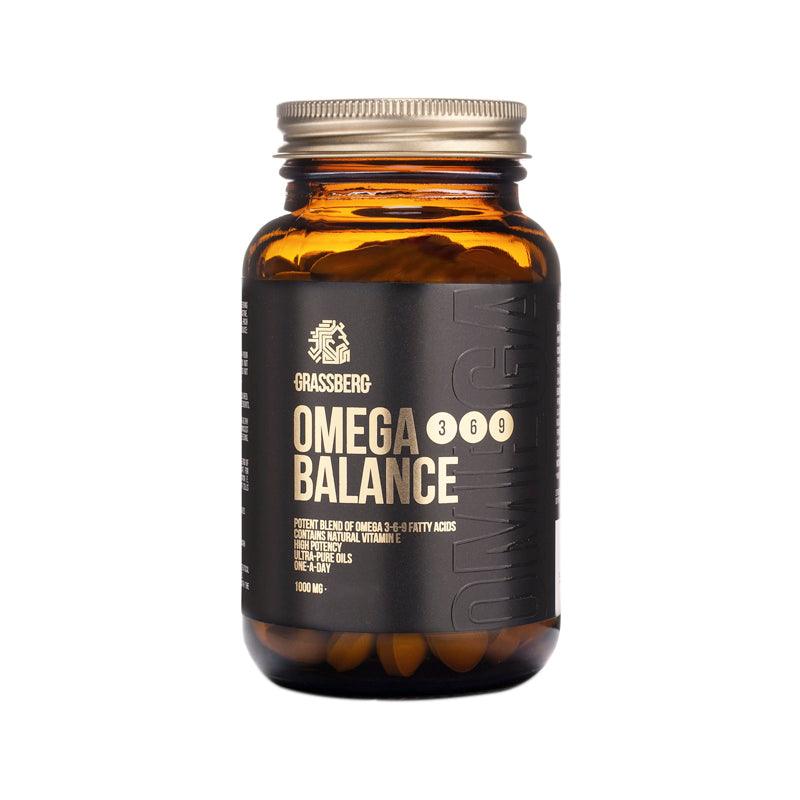 Grassberg Omega 3 6 9 Balance Supplements - 60 Capsules - WahaLifeStyle