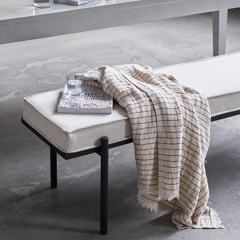 House Doctor Cotton Blanket - Dark Grey - WahaLifeStyle
