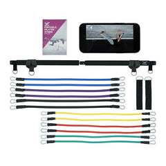 Im Unlimited Pilates Bar Kit With Workout Videos & 12 Resistance Bands - WahaLifeStyle
