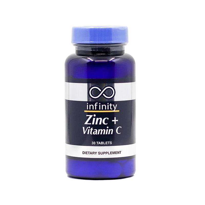 Infinity Zinc+Vitamin C Dietary Supplements - 30 Tablets - WahaLifeStyle