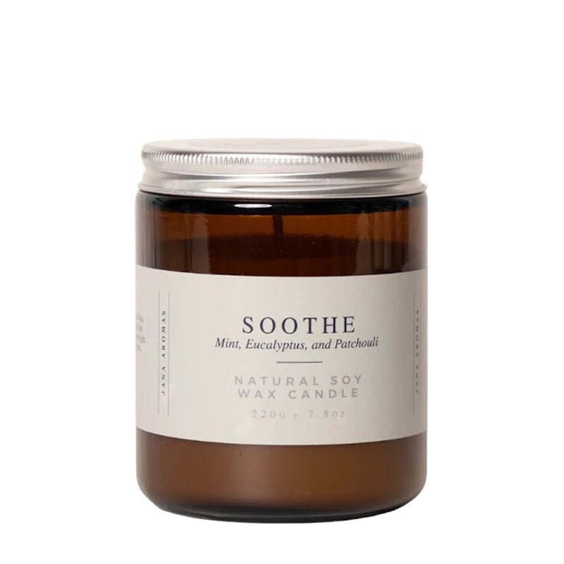 Jana Aromas Soothe Hand Poured Natural Soy Wax Candle - 220g - WahaLifeStyle