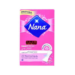 Nana Daily Fresh Normal Panty Liners - 22Pcs - WahaLifeStyle