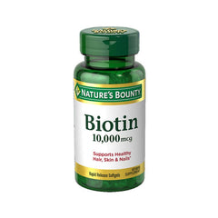 Nature's Bounty Biotin 10,000 Mcg - 120 Softgels - WahaLifeStyle