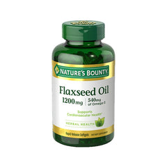 Nature's Bounty Flaxseed Oil 1200mg - 125 Softgels - WahaLifeStyle