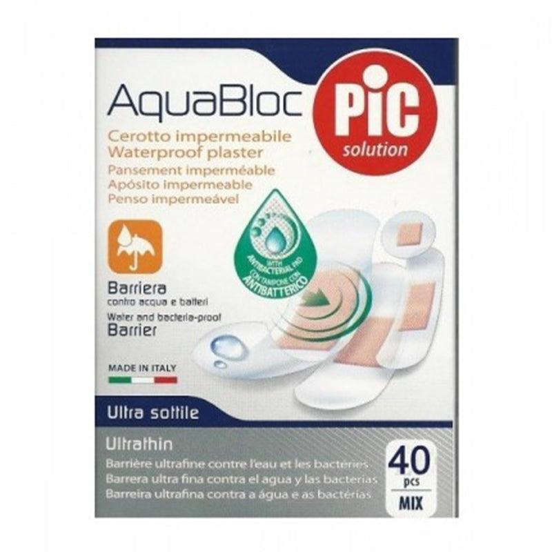 Pic Aquabloc Antibacterial Plasters- 40pcs - WahaLifeStyle