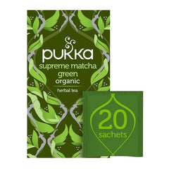 Pukka Organic Supreme Matcha Green Herbal Tea - 20 sachets - WahaLifeStyle