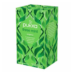 Pukka Organic Three Mint Herbal Tea - 20 Sachets - WahaLifeStyle