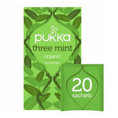 Pukka Organic Three Mint Herbal Tea - 20 Sachets - WahaLifeStyle