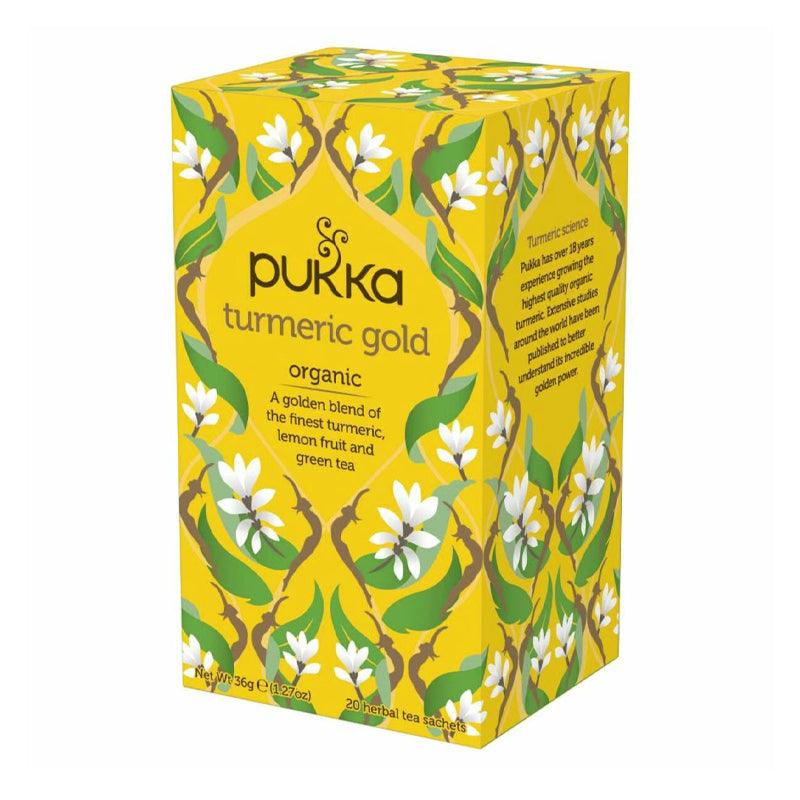 Pukka Organic Turmeric Gold Herbal Tea - 20 Sachets - WahaLifeStyle