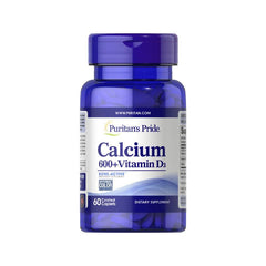 Puritan's Pride Calcium 600+ Vitamin D3 - 60 Capsules - WahaLifeStyle