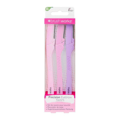 Brushworks precision eyebrow razors pack of 3 - WahaLifeStyle
