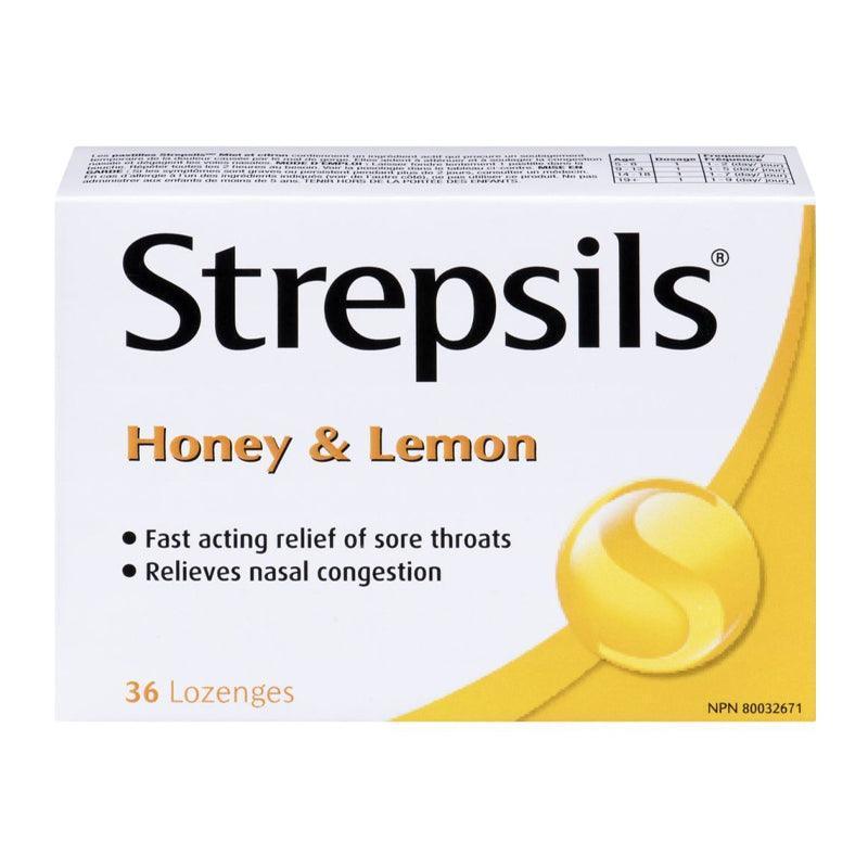 Strepsils Honey &amp; Lemon - 36 pcs - WahaLifeStyle