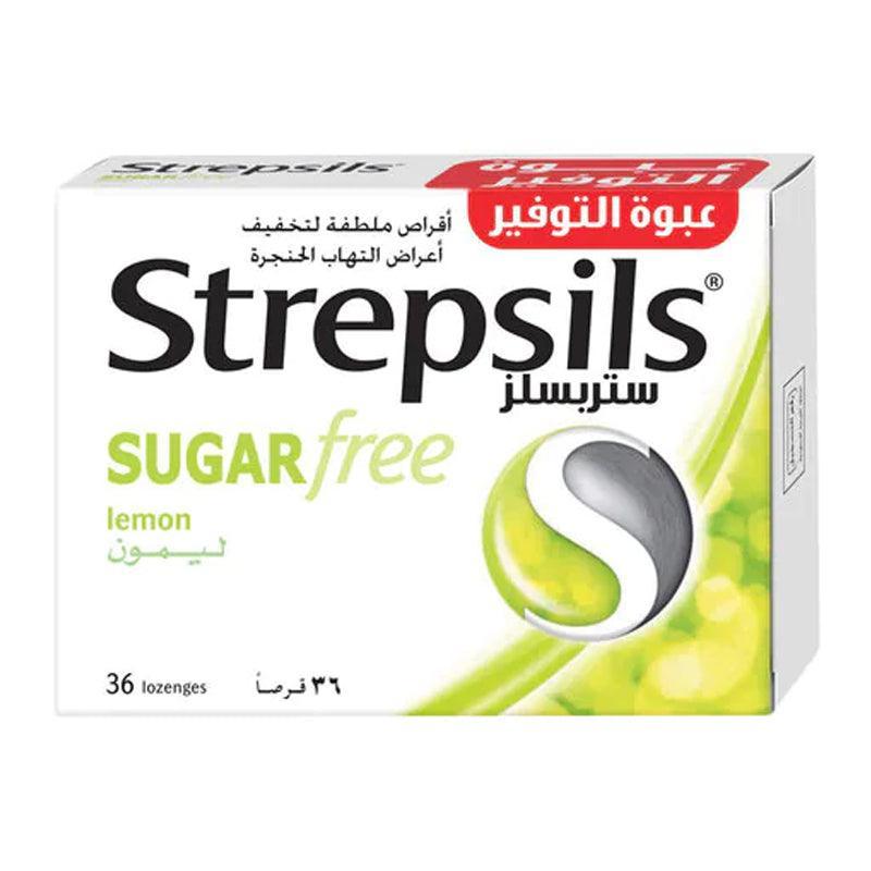 Strepsils Lemon Sugar Free - 36pcs - WahaLifeStyle