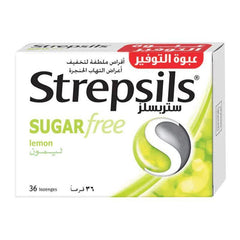 Strepsils Lemon Sugar Free - 36pcs - WahaLifeStyle