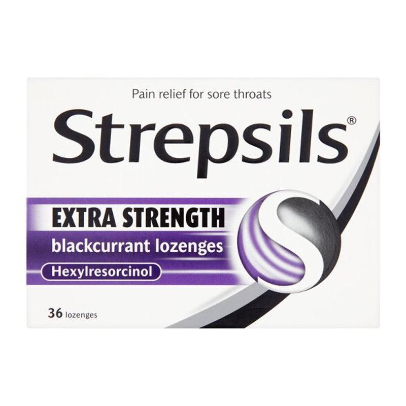 Strepsils Lozenges Extra Black Currant 36pcs - WahaLifeStyle