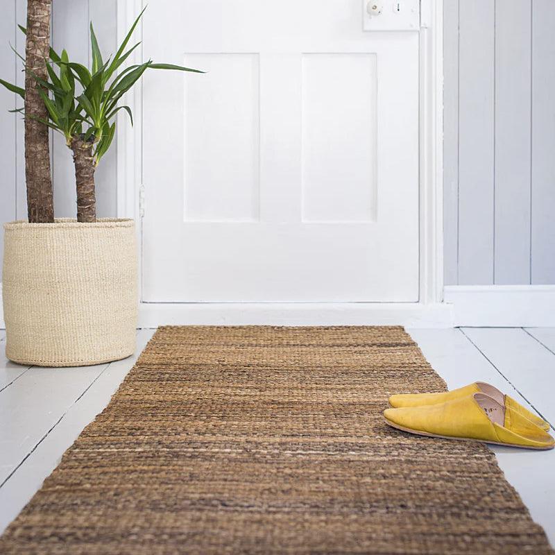 The Basket Room Jani Woven Sisal Floor Runner - Natural - WahaLifeStyle