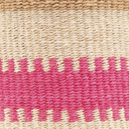 The Basket Room Kuzuia Woven Basket - Fluoro Pink - WahaLifeStyle