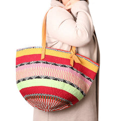 The Basket Room Nifty Knit Basket Bag - Waha Lifestyle