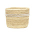 The Basket Room Nyeupe Beaded Doum Palm Leaf Basket - Small - WahaLifeStyle