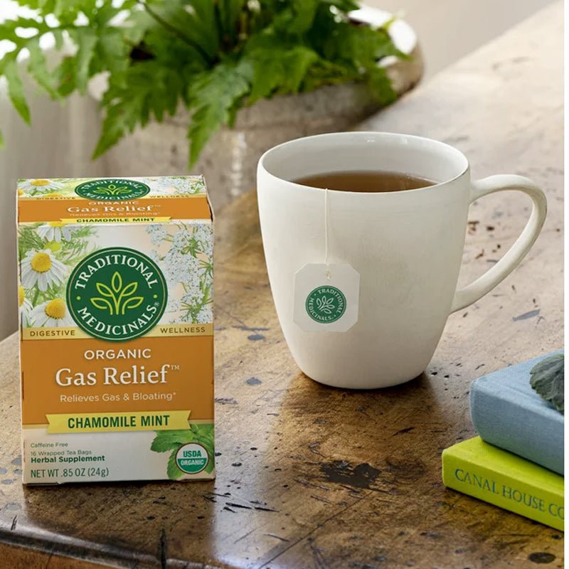 Traditional Medicinals Organic Gas Relief Tea - 16Bags - WahaLifeStyle