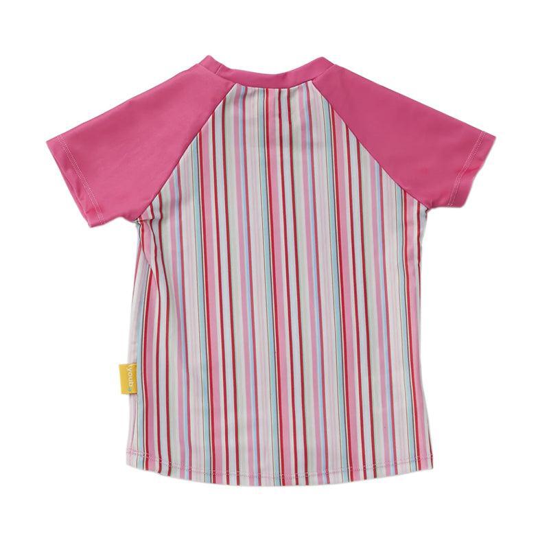 Tyoub Short Sleeve Rash Guard For Kids - Gelato Stripe - Waha Lifestyle