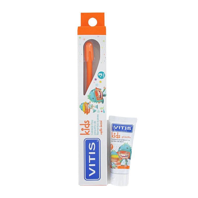 Vitis Kids Toothbrush + Toothpaste -15ml - Waha Lifestyle